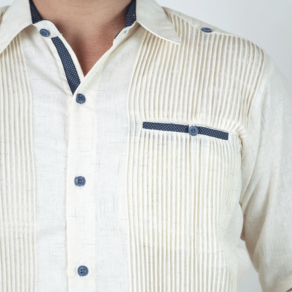 Guayabera Presidencial Jaspeada Combinada ML