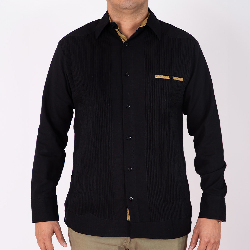 Guayabera presidencial Negra