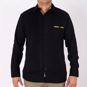Guayabera presidencial Negra
