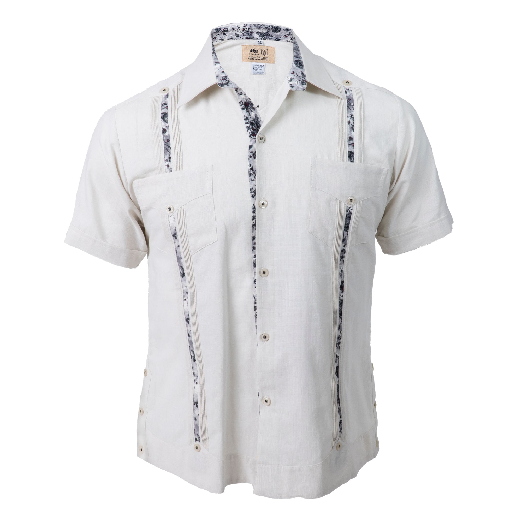 Guayabera Akumal Manga Corta Beige