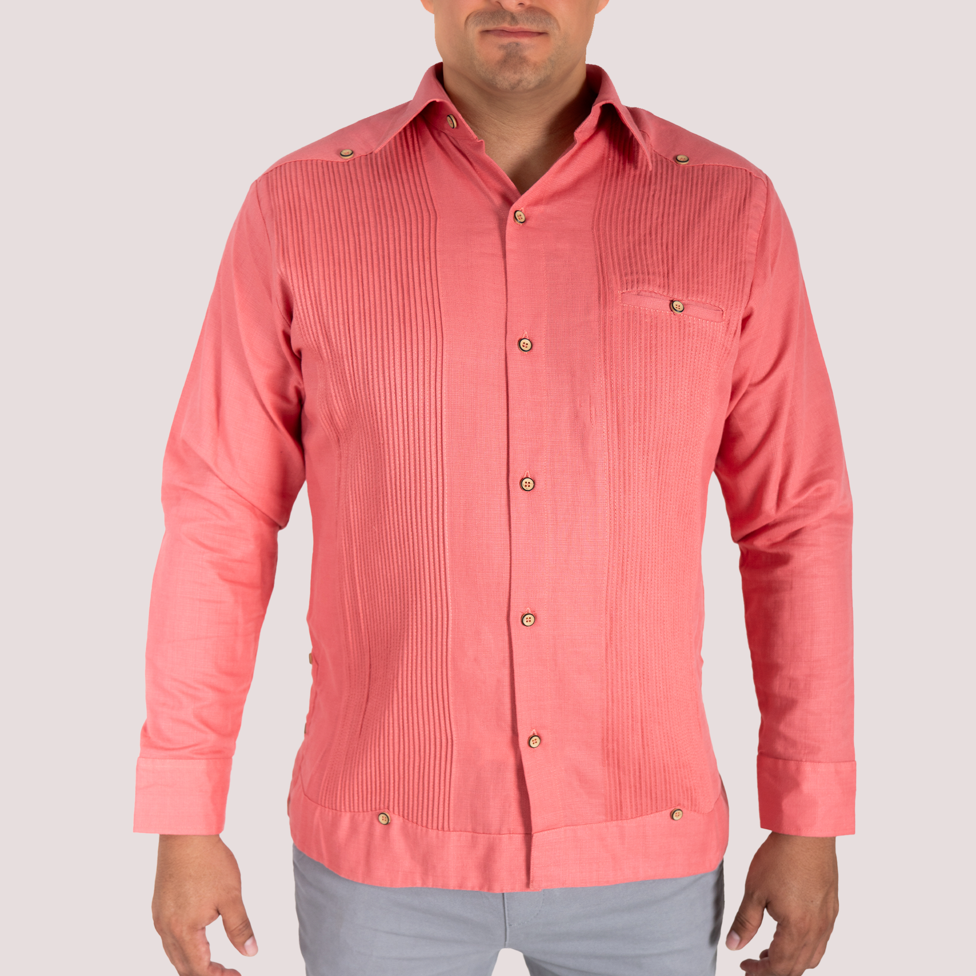 Guayabera presidencial Coral